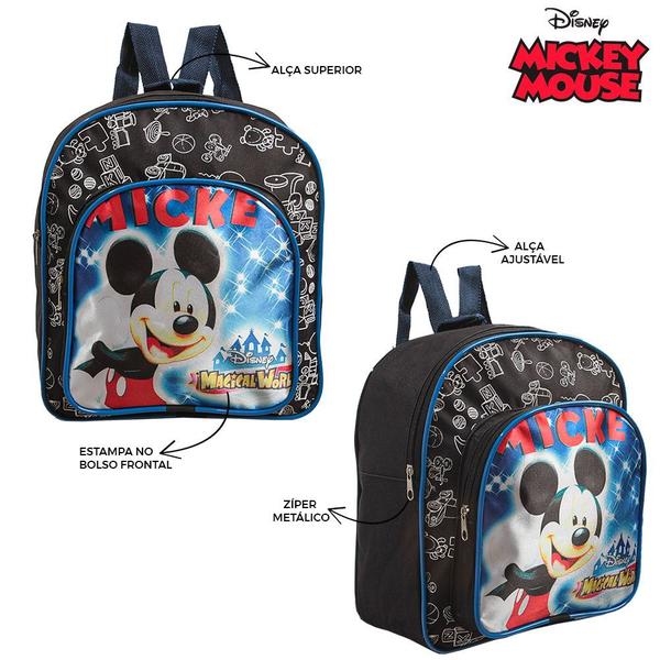 Imagem de Kit Mochila Escolar Pequena Mickey Mouse Disney Costa