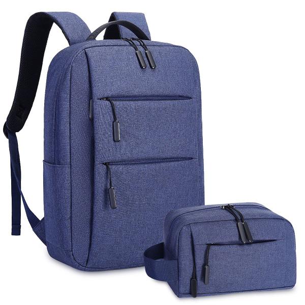 Imagem de Kit Mochila Executiva Masculina  Estojo Notebook Reforçada