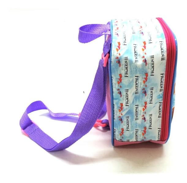 Imagem de Kit Mochila Frozen Febre Congelante Infantil Rodinhas M F5