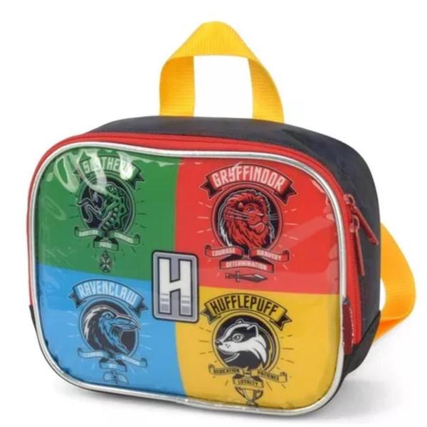 Imagem de Kit Mochila Grande Costas E Lancheira Harry Potter Hogwart