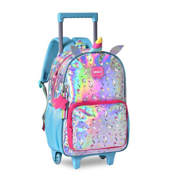 Kit Mochila Holografica Lancheira Estojo Infantil Unicornio Rodinhas Menina Escolar Lindo Kit Mochila Infantil Magazine Dicasdeourodaeli