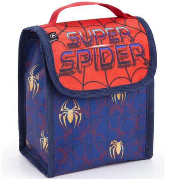 Imagem de Kit Mochila Homem Aranha Lancheira Garrafa Estojo Escolar