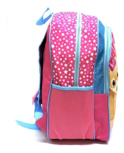 Imagem de Kit Mochila Infantil Barbie Brilho Pets Costas Tam M F5