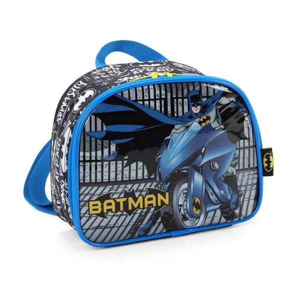 Kit Mochila Infantil Batman Homem Morcego Rodinhas Reforçada Tam G Com Lancheira Térmica - Luxcel Imagem de Kit Mochila Infantil Batman Homem Morcego Rodinhas Reforçada Tam G Com Lancheira Térmica