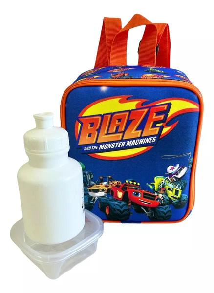 Imagem de Kit Mochila Infantil Blaze Monster Machine Carro Rodinhas G