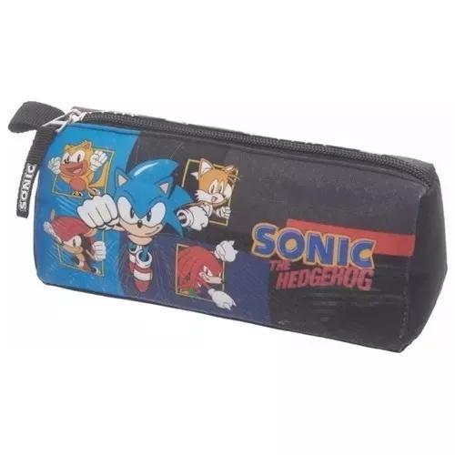 Imagem de Kit Mochila Infantil Boneco Sonic E Tails Costas Tam Grande