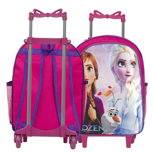 Imagem de Kit Mochila Infantil Carrinho Frozen Reforçada Toys 2U