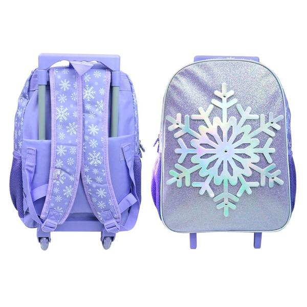 Imagem de Kit mochila infantil com rodinha snowy em poliéster