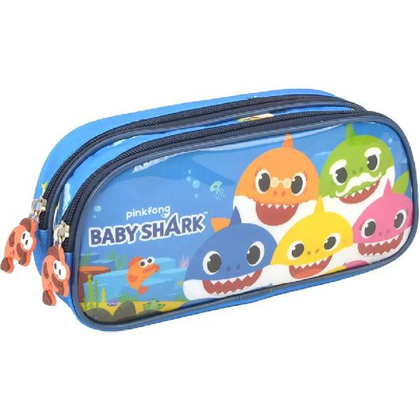 Imagem de Kit Mochila Infantil Costa Escolar Pirata Baby Shark Tam G