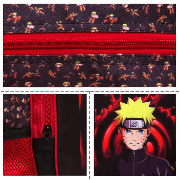 Imagem de Kit Mochila Infantil de Costas Naruto Lancheira e Estojo