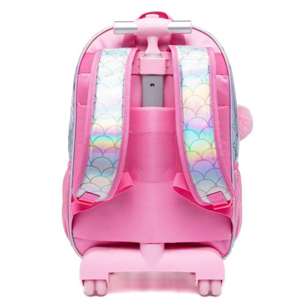 Imagem de  Kit Mochila  Infantil De Rodinha  Escolar Lancheira Estojo