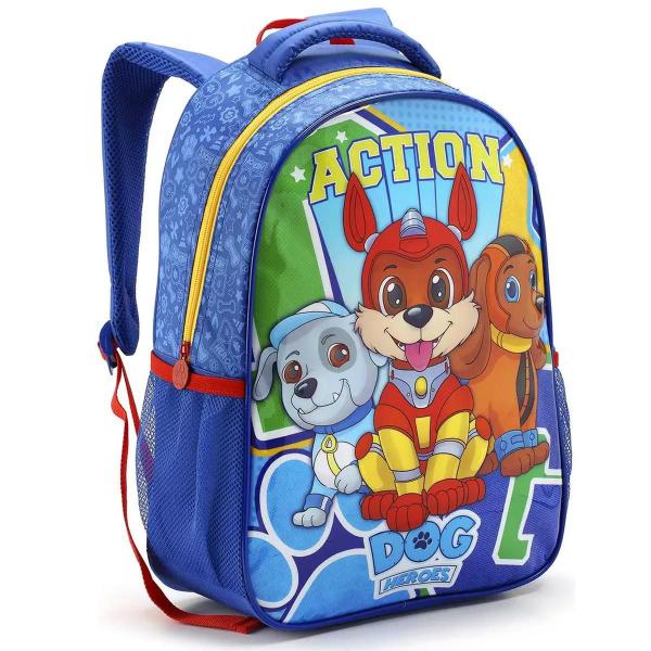 Imagem de Kit Mochila Infantil Dog Heroes Patrulha Costas G Escolar