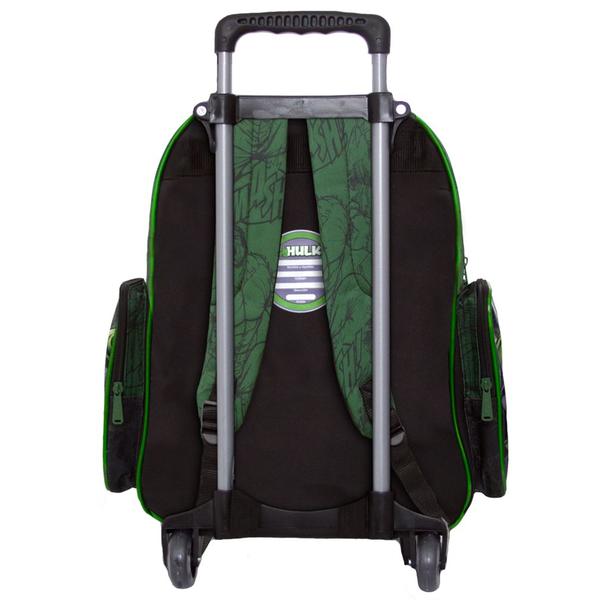 Imagem de Kit Mochila Infantil Escolar Hulk Preta de Rodinha Toys 2U