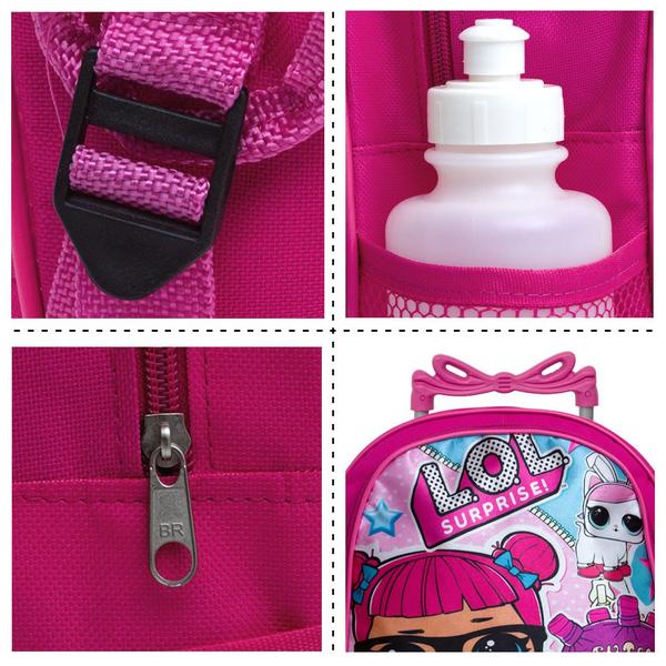 Imagem de Kit Mochila Infantil Escolar Lol Surprise Com Rodinhas