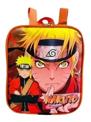 Imagem de Kit Mochila Infantil Escolar Meninos Costas Naruto Tam M F5