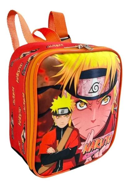 Imagem de Kit Mochila Infantil Escolar Naruto Bolso Rodinhas G F5