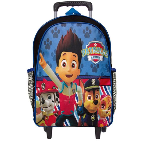 Imagem de Kit Mochila Infantil Escolar Patrulha Canina Com Rodinha