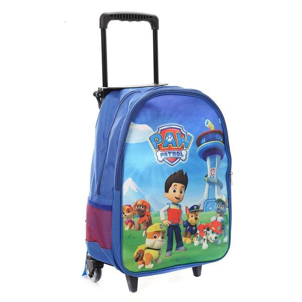 Imagem de Kit Mochila Infantil Escolar Patrulha Canina Com Rodinha