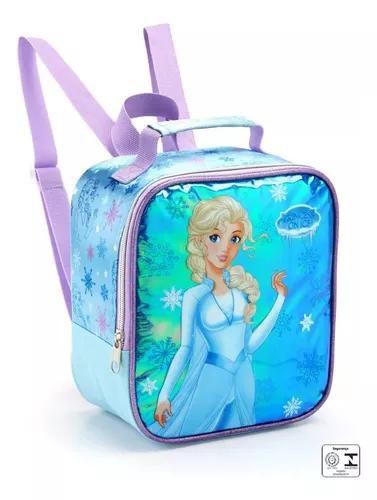 Imagem de Kit Mochila Infantil Frozen Princesa Do Gelo Rodinhas Tam G