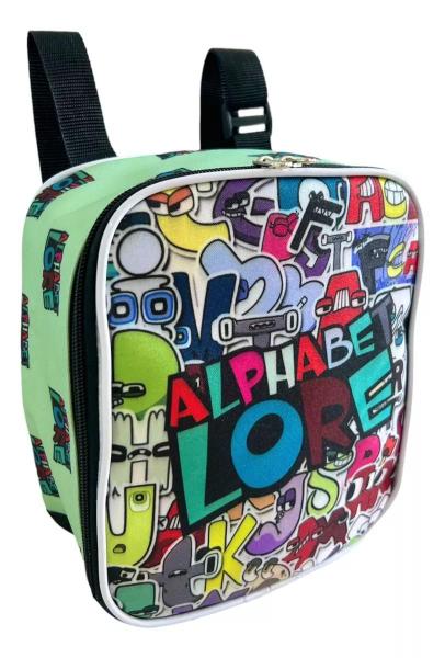 Imagem de Kit Mochila Infantil Gamer Jogo Alphabet Lore Rodinhas G F5