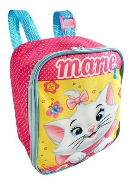 Imagem de Kit Mochila Infantil Gatinha Marie Costas Rosa Tam G F5