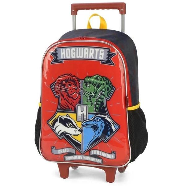 Imagem de Kit Mochila Infantil Harry Potter Rodinhas G Com Lancheira