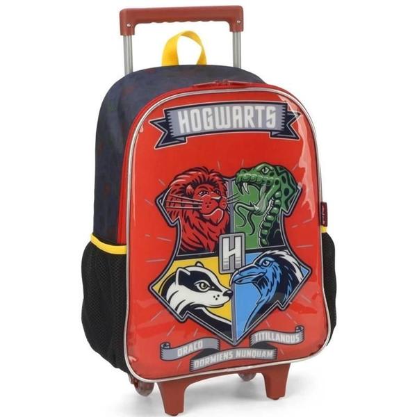 Imagem de Kit Mochila Infantil Harry Potter Rodinhas G Com Lancheira