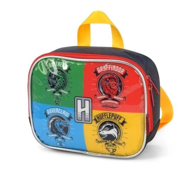 Imagem de Kit Mochila Infantil Harry Potter Rodinhas G Com Lancheira