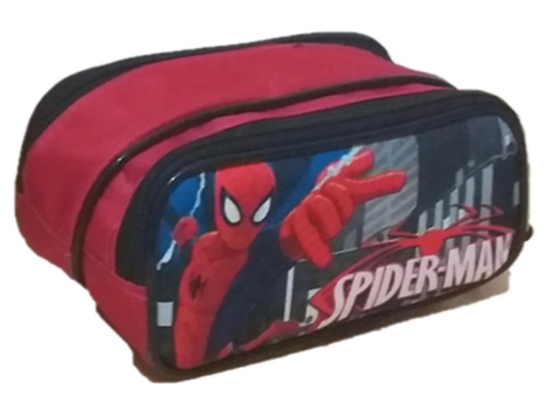 Imagem de Kit Mochila Infantil Homem Aranha Spider Man Vermelha