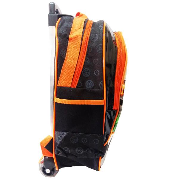 Imagem de Kit Mochila Infantil Hot Wheels Tam G Rodinhas