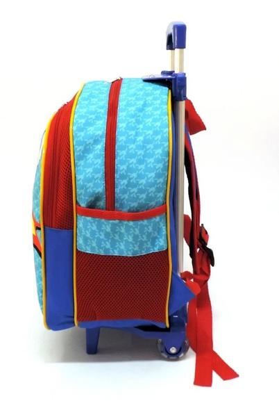 Imagem de Kit Mochila Infantil Luccas Neto Escolar Tam M Rodinhas F5