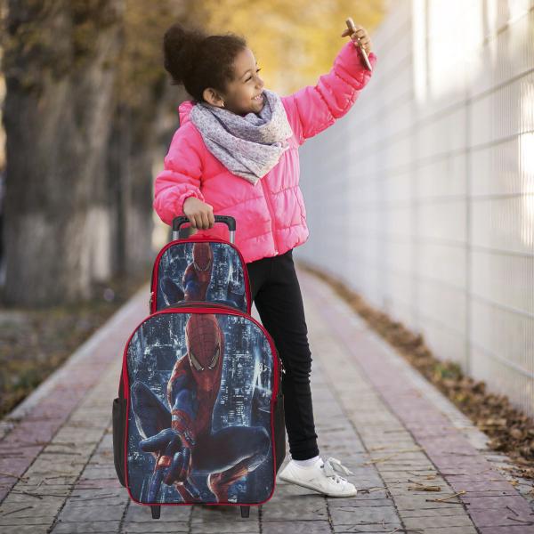 Imagem de Kit Mochila Infantil Masculina Homem Aranha Passeio