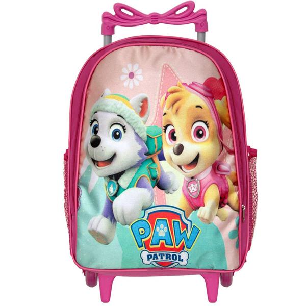 Imagem de Kit Mochila Infantil Menina Rodinha Patrulha Canina Toys 2U