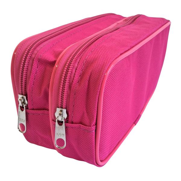 Imagem de Kit Mochila Infantil Minnie Rosa Tam G Rodinhas