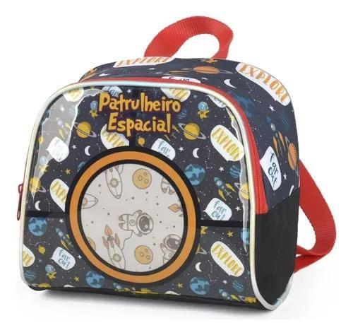 Imagem de Kit Mochila Infantil Patrulheiro Foguete Espacial Costas G