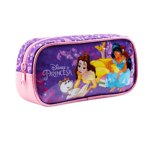 Imagem de Kit Mochila Infantil Princesas Disney Costas G Com Sombrinha