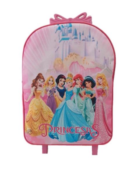 Imagem de Kit Mochila Infantil Princesas Rosa