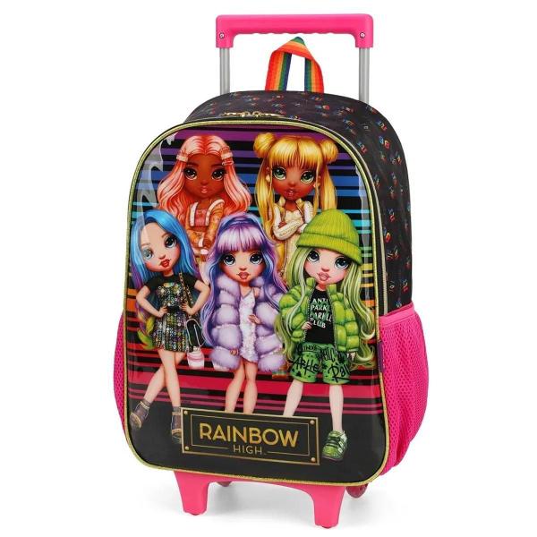 Imagem de Kit Mochila Infantil Rainbow High Rodinhas Tam G Escolar