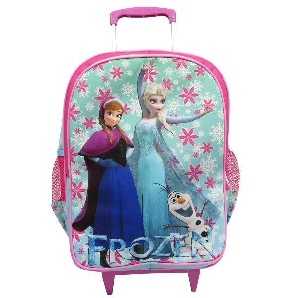 Imagem de Kit Mochila Infantil Rodinhas Frozen Tam G 