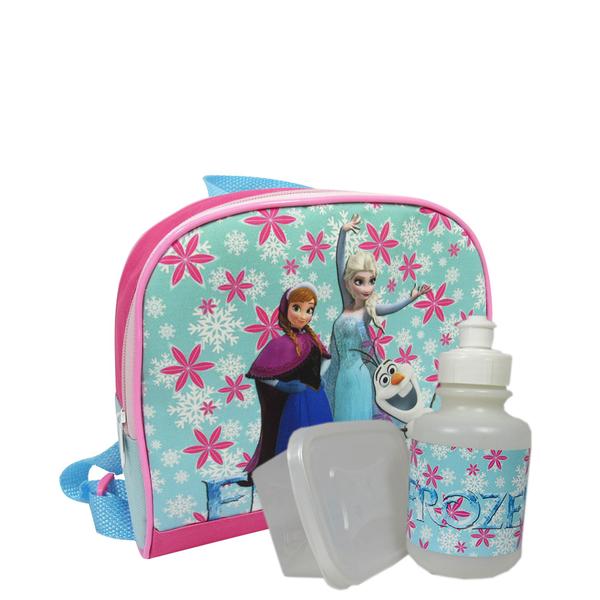 Imagem de Kit Mochila Infantil Rodinhas Frozen Tam G 