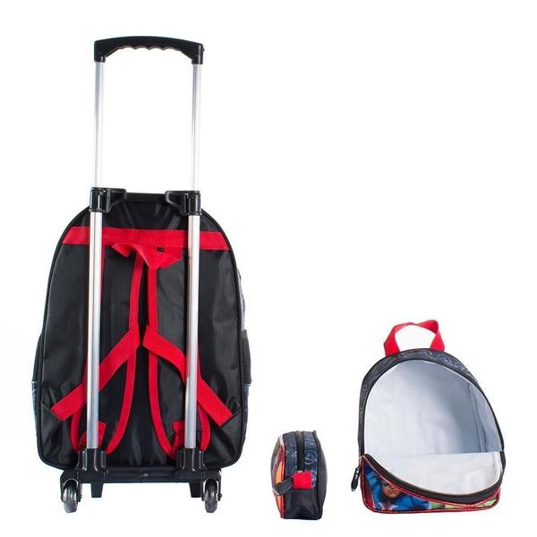 Imagem de Kit Mochila Infantil Rodinhas Vingadores+ Lancheira + Estojo