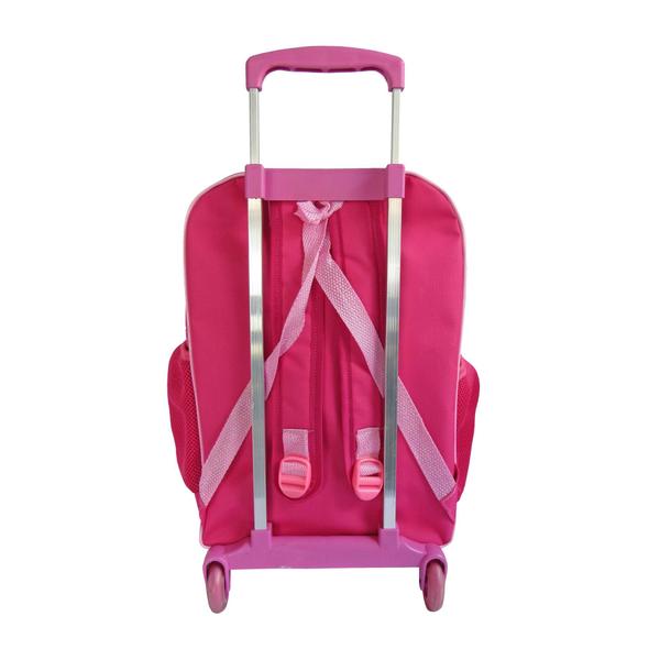 Imagem de Kit Mochila Infantil Rosa Patrulha Canina Tam G Rodinhas