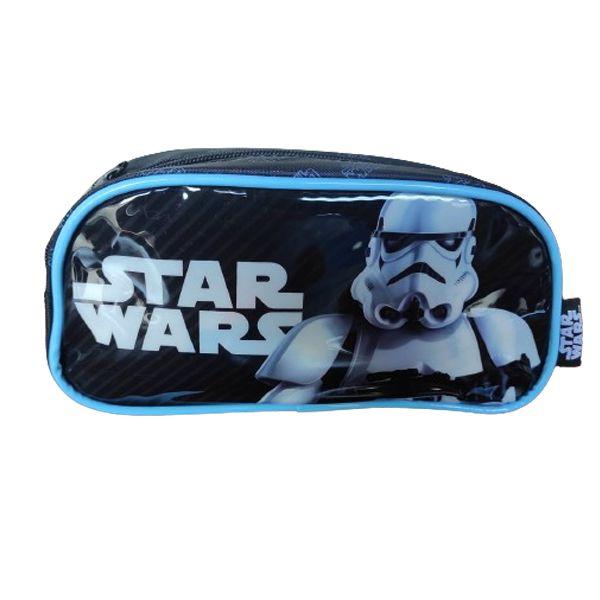 Imagem de Kit Mochila Infantil Star Wars Disney Rodinha Escolar Tam G Reforçada Com Lancheira Térmica Estojo