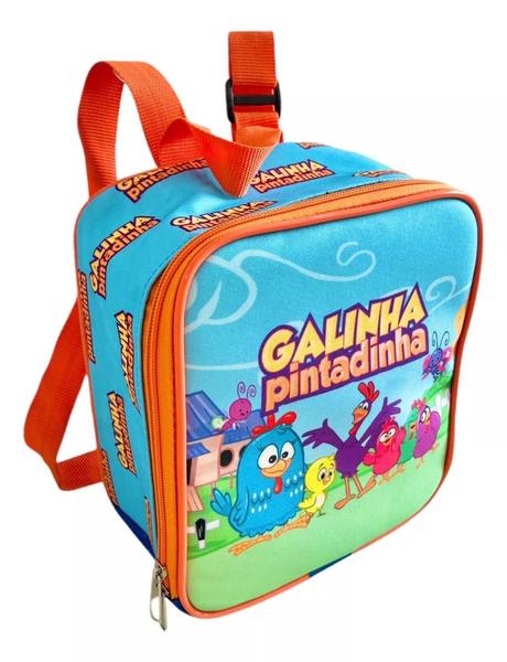 Imagem de Kit Mochila Infantil Turma Da Galinha Pintadinha Rodinhas G