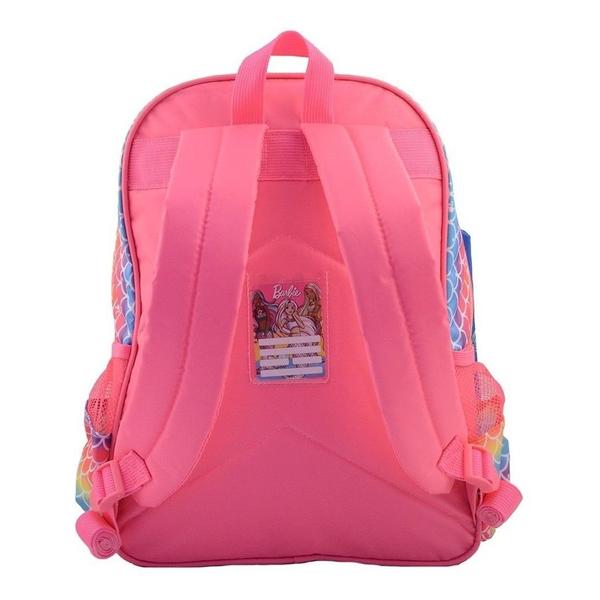 Imagem de Kit Mochila Lancheira Costas Barbie Sereia Escolar Infantil