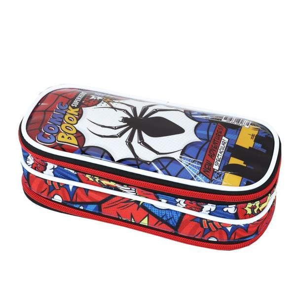 Imagem de Kit Mochila Lancheira e Estojo Escolar Infantil Spider