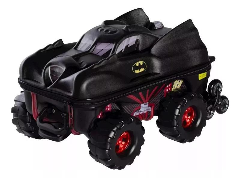 Imagem de Kit Mochila Malinha Escolar Infantil Batman Batmovel Carro