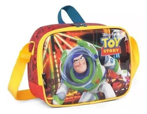 Imagem de Kit Mochila Malinha Escolar Toy Story 3d Rodinhas G Completo