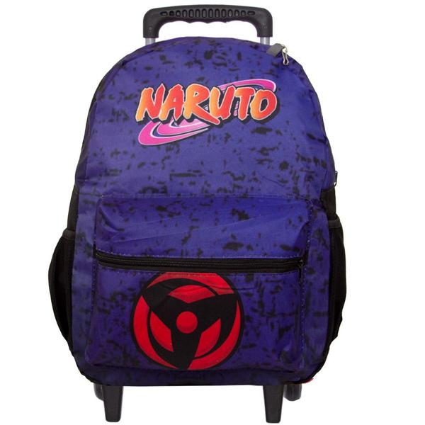 Imagem de Kit Mochila Masculina Grande Escola Naruto Rodinha Toys 2U