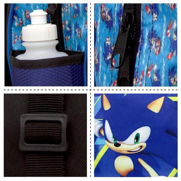 Imagem de Kit Mochila Masculina Infantil Sonic Lancheira Estojo Jg